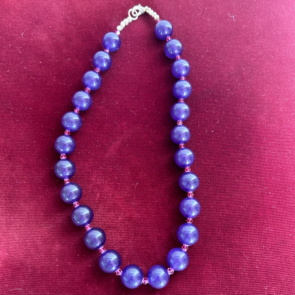 Vintage Amethyst Purple Necklace